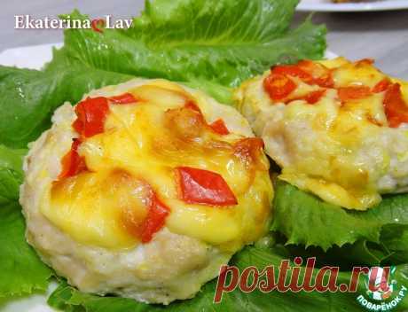 Мясные гнезда с сыром и овощами Кулинарный рецепт