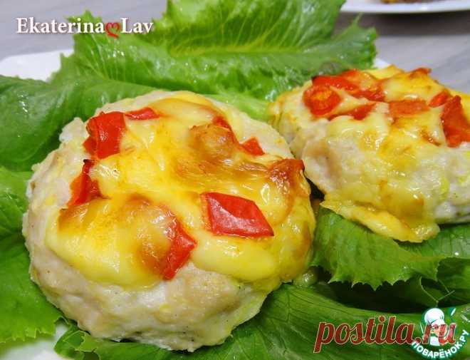Мясные гнезда с сыром и овощами Кулинарный рецепт
