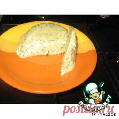 Домашний сыр с укропом - кулинарный рецепт