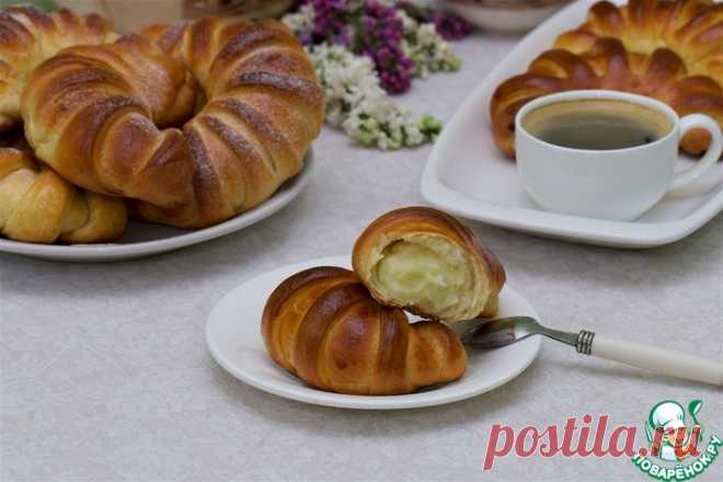 Рогалики с заварным кремом Кулинарный рецепт