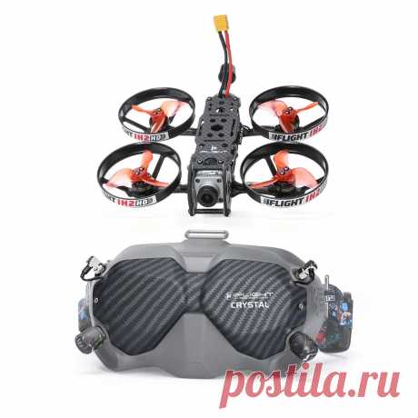 Iflight ih2 hd 2inch 120mm wheelbase 4s whoop bnf w/caddx vista digital hd system fpv racing rc drone+dji fpv goggles v2 Sale - Banggood.com