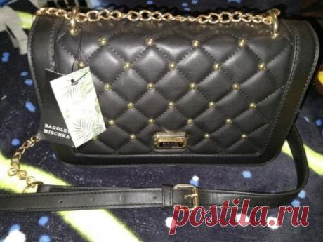 Badgley Mischka Black Quilted Crossbody Studded Bag Vegan Leather NWT | eBay