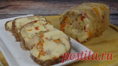 Сальтисон из курицы с овощами