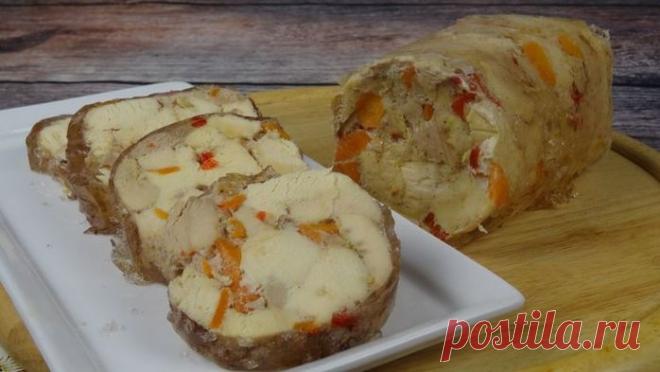 Сальтисон из курицы с овощами