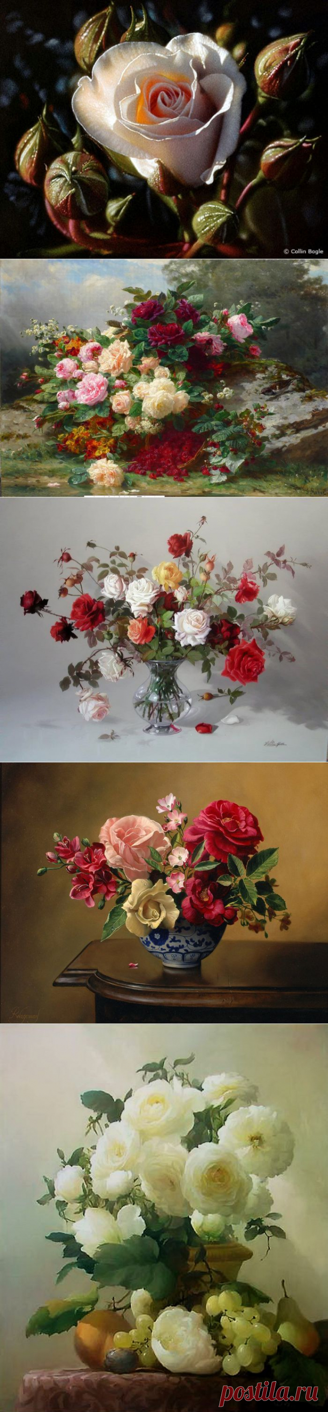 Fine roses (живопись + музыка).