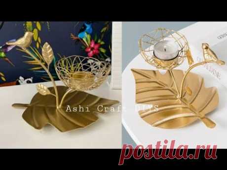 Making Candle Stand With Aluminumfoil or wire | DIY home Decoration Ideas | @ASHI Craft DIYS