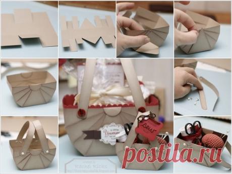 How to DIY Cute Paper Basket for Storage or GiftsCreative Ideas | Creative Ideas