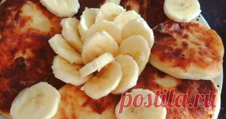 Сырники с банановой начинкой - пошаговый рецепт с фото.
