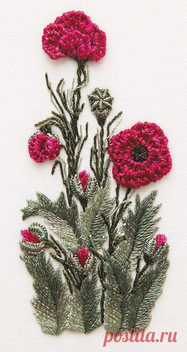 Бразильская техника вышивания .... огромная подборка по объёмной вышивке