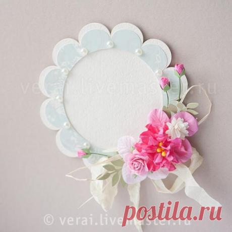 Скрап-фоторамка - Ярмарка Мастеров - ручная работа, handmade