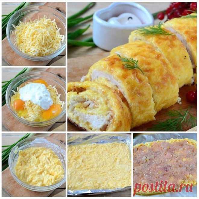 Куриный рулет.