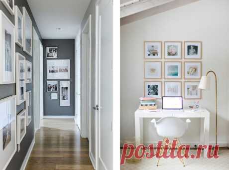 25 способов украсить интерьер своими фотографиями