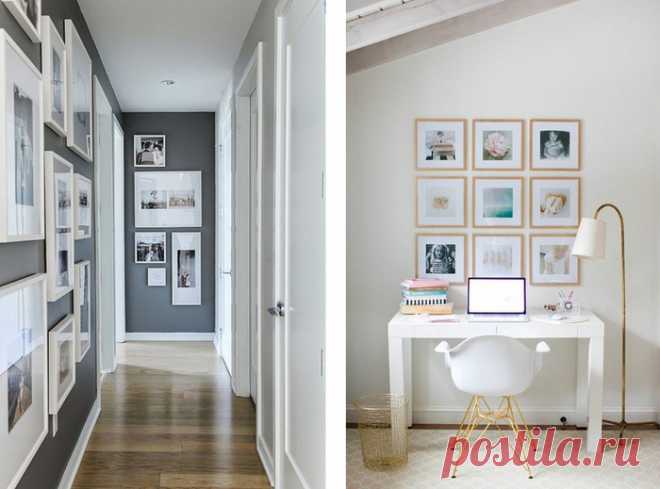 25 способов украсить интерьер своими фотографиями