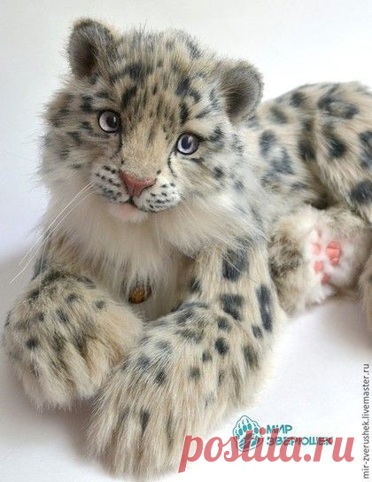 Купить Дарий. Снежный барсик тедди. - дикие кошки, кошка, Кошки, тедди, авторская игрушка