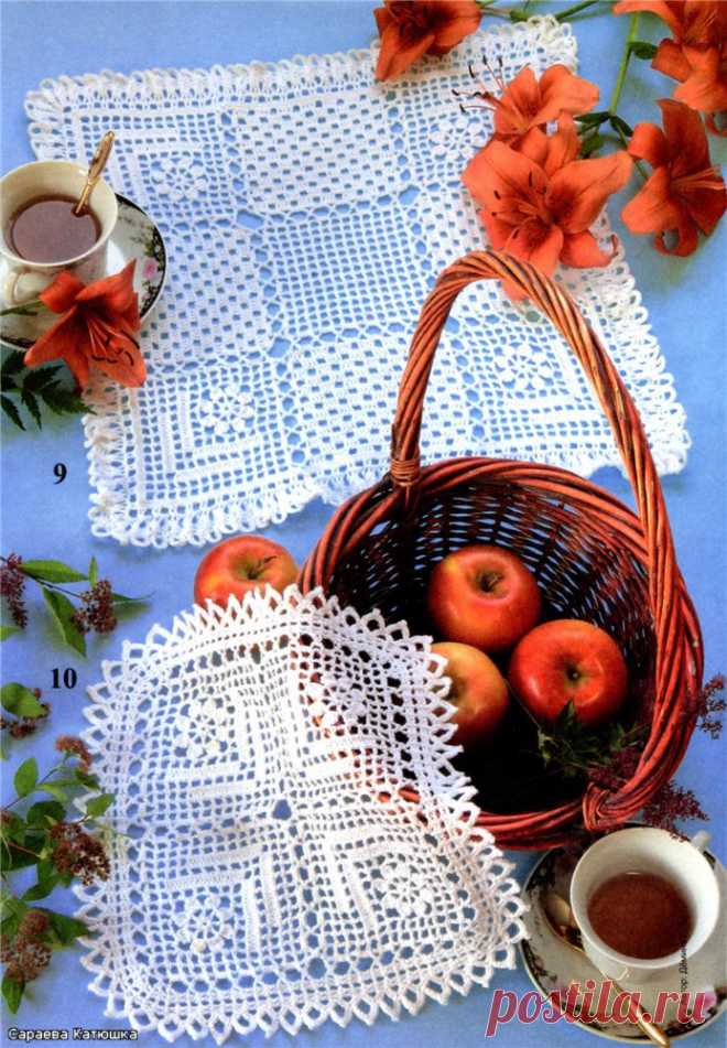 Вязаные салфетки