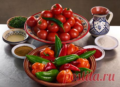 Салат из перцев и помидоров