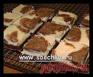 Брауни с крем-сыром, Cream Cheese Brownies | рецепты на Saechka.Ru