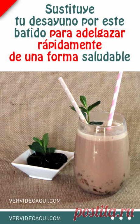 Sustituye tu desayuno por este batido para adelgazar rápidamente de una forma saludable