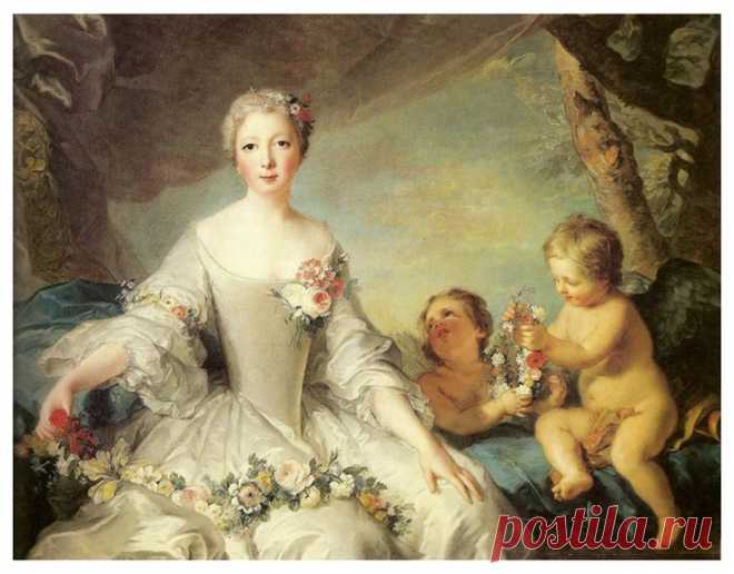 Mademoiselle de Charolais by Jean Marc Nattier (private collection) | Grand Ladies | gogm