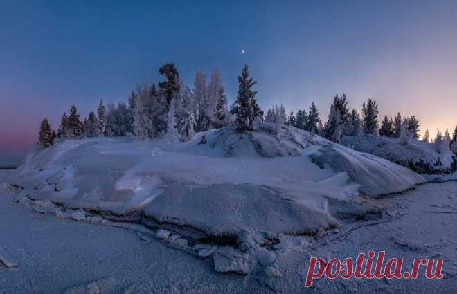 Сумерки на Ладоге, или месяц над островом — National Geographic Россия