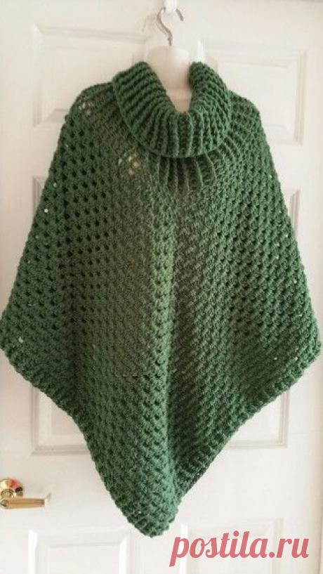 Идея. Универсальное пончо на осень 
#идея #пончо