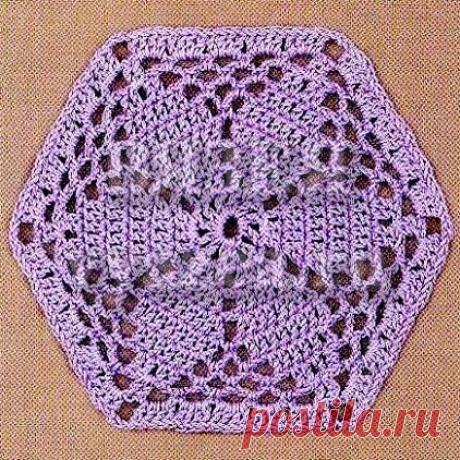 Геометрические мотивы крючком - 4 часть