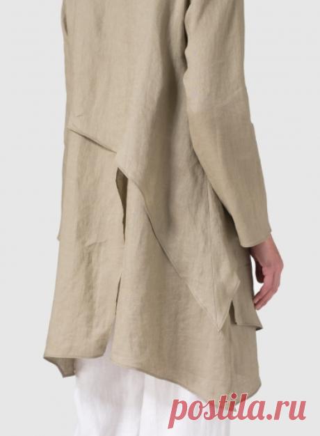 Linen Layering V-neck Tunic