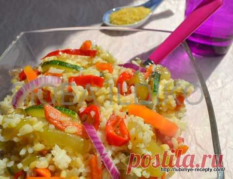 Гарнир с булгуром и овощами