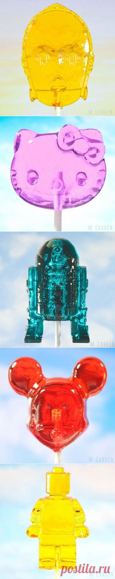 Леденцы в форме популярных персонажей (6 фото)
