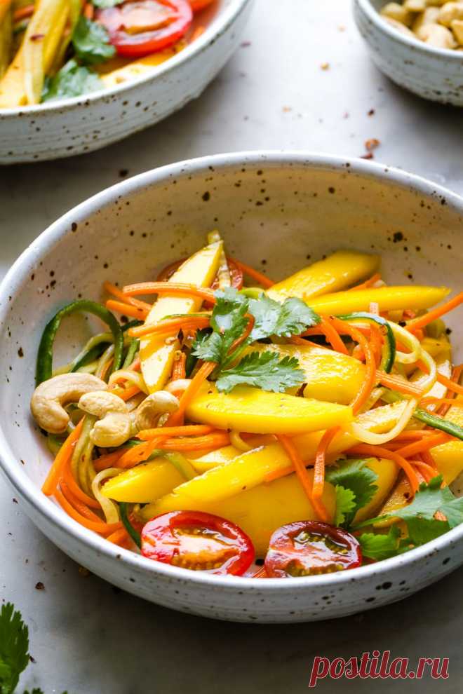 Spicy Thai Mango Salad - The Simple Veganista
