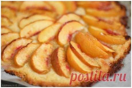 Быстрый пирог с персиками - рецепт и способ приготовления, ингридиенты | sloosh