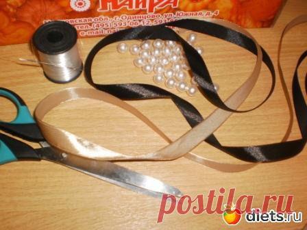 Мастер-класс по изготовлению браслета из атласных лент и бусин: Наши руки не для скуки.: Группы - diets.ru