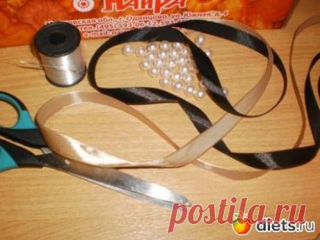 Мастер-класс по изготовлению браслета из атласных лент и бусин: Наши руки не для скуки.: Группы - diets.ru