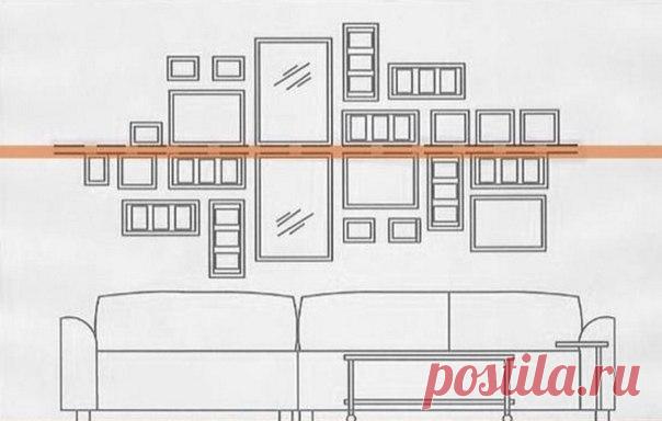 Как сочетать разные по формату постеры и фото: 8 советов, 42 идеи