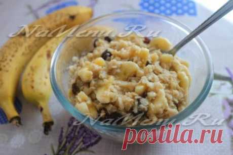 Овсяная каша с бананом