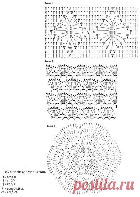 Вязаное серебристое болеро Ажурная сказка и колье с подвесками крючком – схемы с описанием