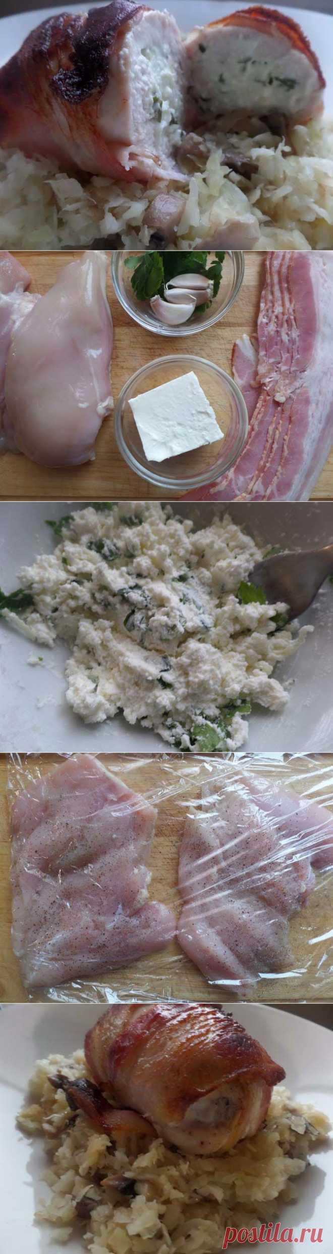 Рецепт на выходные: Рулеты из куриных грудок с сыром «Фета» и копченым беконом | Изюминки