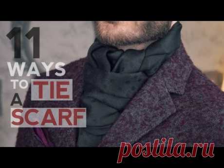 How To Wear a Scarf  - 11 WAYS TO TIE A SCARF FOR MEN BY DANIEL ESSA