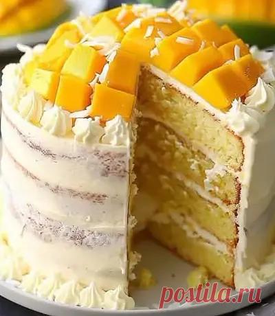 Готовим торт тропический рай