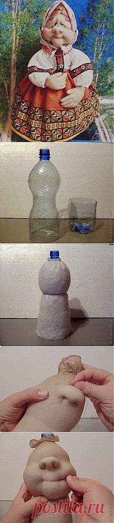Кукла из пластиковой бутылки.