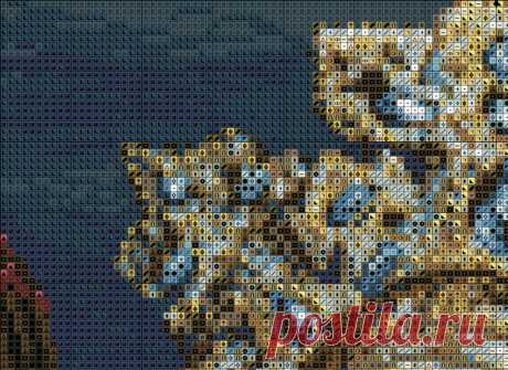 Схема для вышивки: "Царевна лебедь" Врубель.