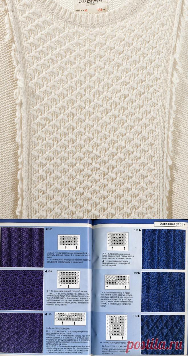 Подбор схем к модели джемпера.