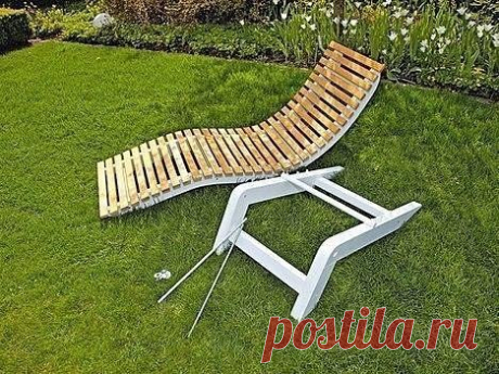 Дачный лежак: красивее покупного — Сделай сам, идеи для творчества - DIY Ideas