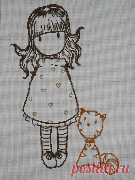 BOTHY THREADS, девочки Gorjuss. Монохром.