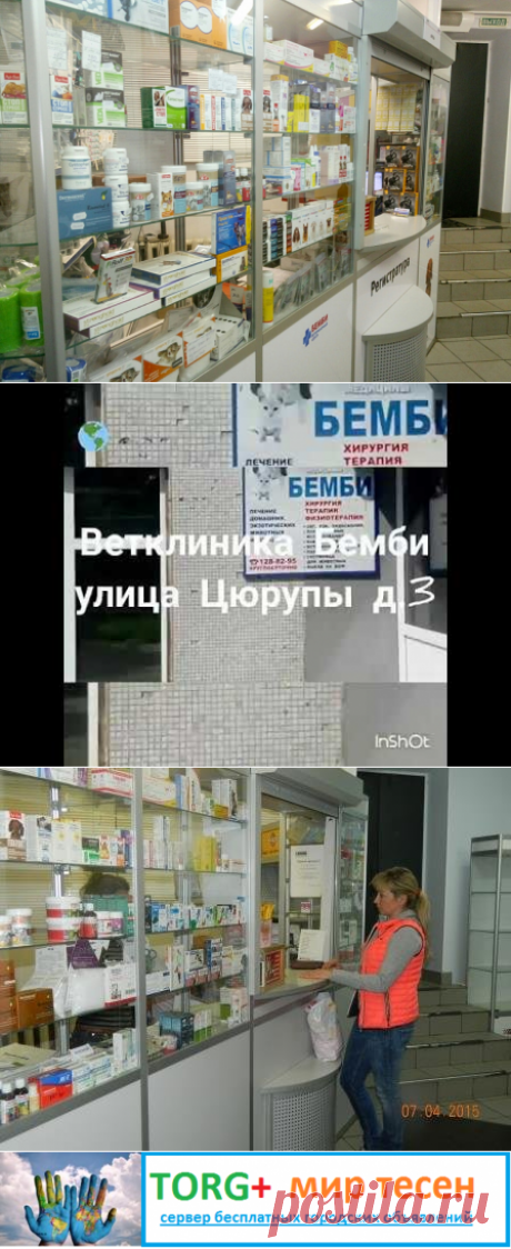 Ветеринарная аптека на Цюрупы.