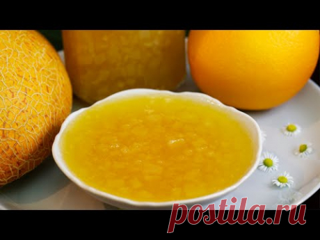 💥Бомба💥🍊🍈  Варенье дыня-апельсин с  пектином на зиму, за 15 минут!