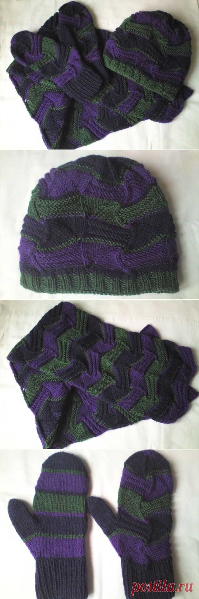 Шарф и шапка в стиле Миссони