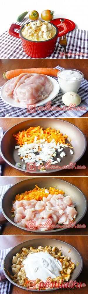 Куриная грудка в сметанном соусе – рецепты с фото