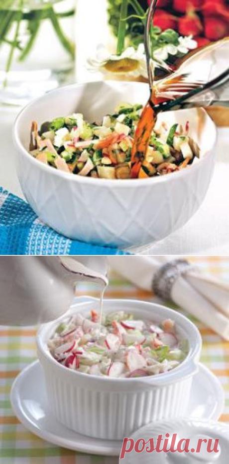 Окрошка куриная, суп. Пошаговый рецепт с фото