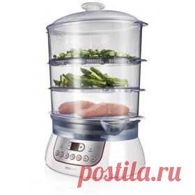 Купить Пароварка Philips HD9140/30 / 900 Вт / белый / 3 яруса в Пензе, цена / Интернет-магазин "Vseinet.ru".
Пароварка Philips HD9140/30. Мощность 900 Вт, 3 чаши+контейнер для риса+подставка для яиц, устройство Flavour Booster насыщает блюда ароматами, функция поддержания температуры Keep Warm, регулируемый термостат, цифровой таймер с оптимальными переустановками отключения пара, внешний долив воды, индикаторы долива воды и очистки от накипи